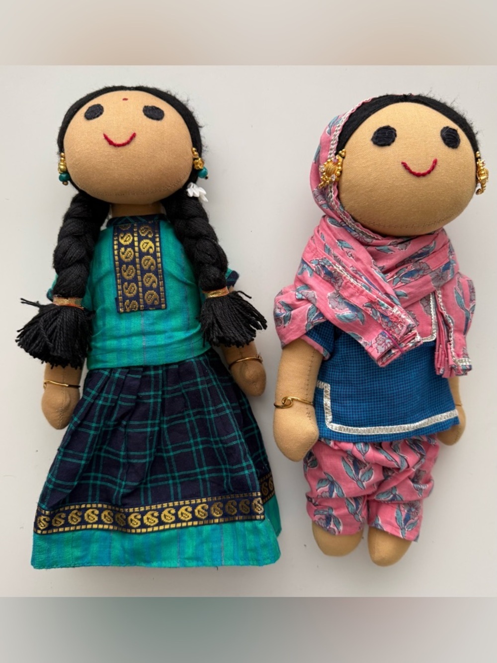 Handmade fabric dolls